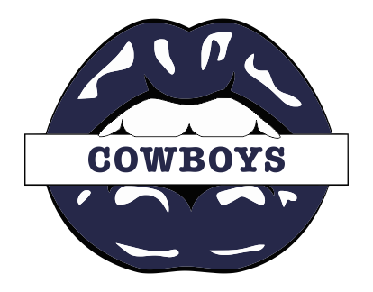 Dallas Cowboys Lips Logo iron on paper